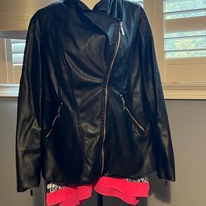 Cleo XL leather (faux) jacket